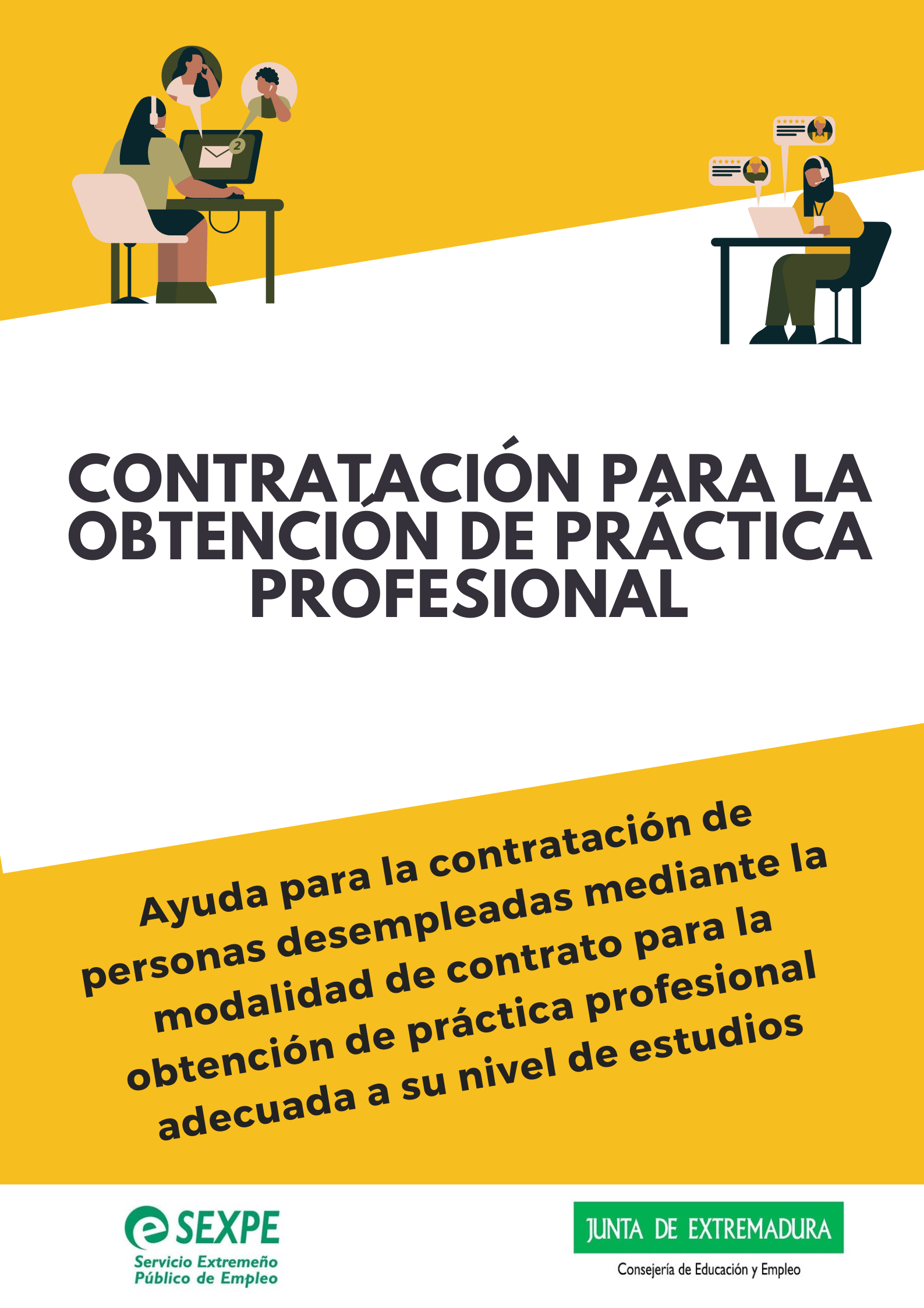 cartel derecho del estand